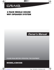 Craig CSH308 Owner's Manual