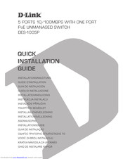 D-Link DES-1005P Quick Installation Manual