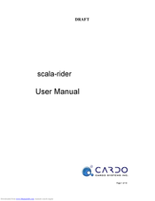 Cardo Systems ScalaRider User Manual