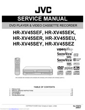 JVC HR-XV45SEU Service Manual