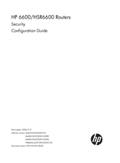 HP FlexNetwork HSR6600 Security Configuration Manual