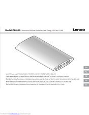 LENCO PQB-1050 User Manual