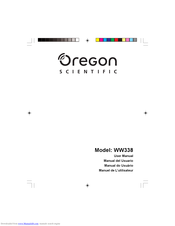 Oregon Scientific WW338 User Manual