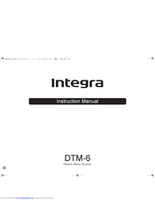 Integra DTM-6 Instruction Manual