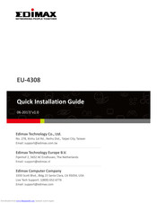Edimax EU-4308 Quick Installation Manual