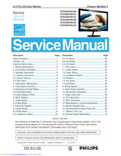 Philips 227E3QPHSU/27 Service Manual