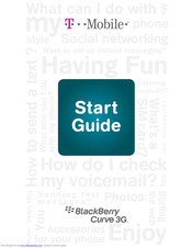 Blackberry CURVE 3G Start Manual