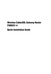 Belkin F5D6231-4 - Wireless Cable/DSL Gateway Router Quick Installation Manual