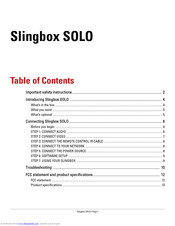 Sling Media SB260-140 Quick Start Manual