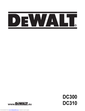 DeWalt DC310 Manual