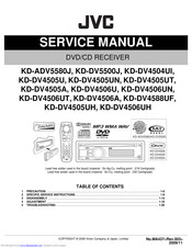 JVC KD-DV4505UT Service Manual