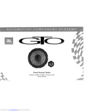 JBL GTO502C Owner's Manual
