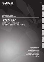 Yamaha YHT-594 Owner's Manual