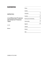Siemens SIPROTEC Manual