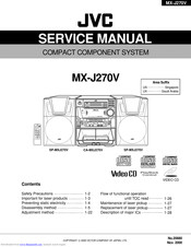 JVC MX-J270V Service Manual