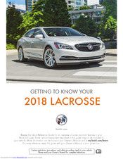 Buick Lacrosse2018 Getting To Know Your