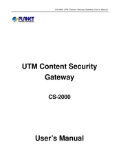 Planet CS-2000 User Manual