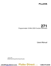 Fluke DDS Function Generator 271 User Manual