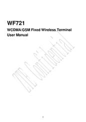 Zte WF721 User Manual