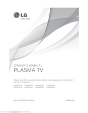 LG 60PM9700-UA Owner's Manual