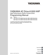 YASKAWA A1000 HHP Programming Manual
