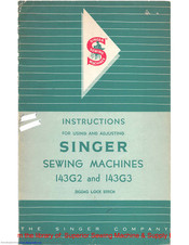 Singer 143G2 Instruction Manual