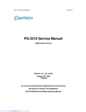 Pantech PG-3210 Service Manual