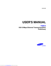 Samsung KS8910 User Manual