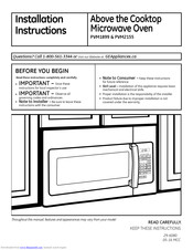GE PVM1899 Installation Instructions Manual