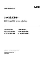 Nec 78K0S/KB1+ User Manual