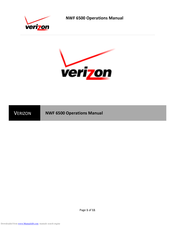 Verizon NWF 650 Operation Manual