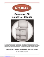 Stanley COMERAGH - 50 Installation And Operation Instructions Manual