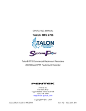 TALON RTS 2706 Operating Manual