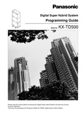 Panasonic KX-TD500 Programming Manual