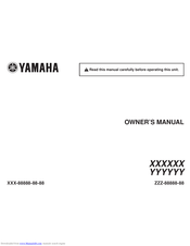 Yamaha XXXXXX Owner's Manual
