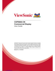 ViewSonic CDP9800-CN User Manual