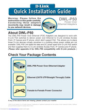 D-Link DWL-P50 Quick Installation Manual