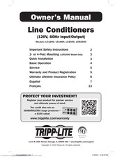 Tripp Lite LC 2400 Owner's Manual