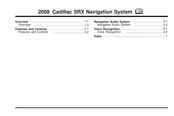 Cadillac SRX2008 Manual