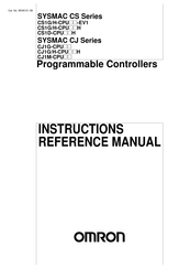 Omron CS1G/H-CPUxx-H Instructions Manual