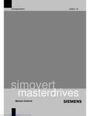 Siemens SIMOVERT MASTERDRIVES Manual