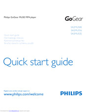 Philips GoGear MUSE Quick Start Manual