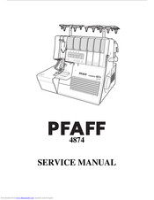 Pfaff creative 4874 Service Manual