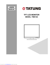 Tatung TME19A User Manual