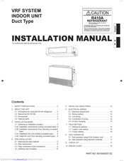 Fujitsu ARXB07L Installation Manual
