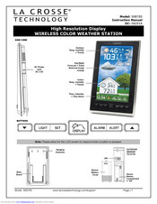 La Crosse Technology S88785 Instruction Manual