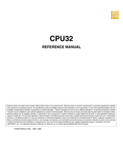 Motorola CPU32 Reference Manual