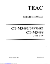 Teac CT-M3498 Service Manual
