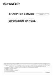 Sharp PN-L703A Operation Manual