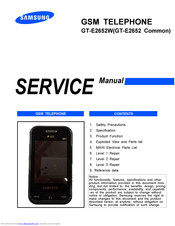 Samsung GT-E2652 Service Manual